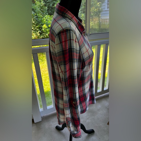 Miami Plaid Casual Button Down Women’s Shirt - Picture 4 of 7